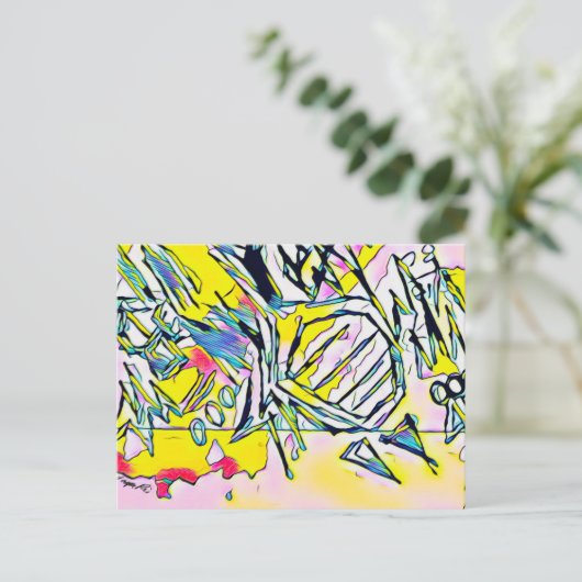 Hochfrequenzen Postkarte (Stehend Vorderseite)