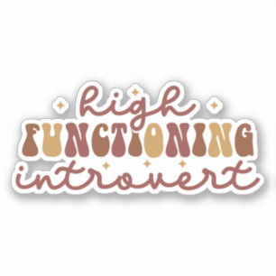 Hochfunktionierende Einführung Aufkleber