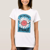 Hochfunktionierende Retro-Blume T-Shirt (Vorderseite)