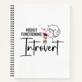 Hochfunktionierendes Introvert-Notebook Notizblock (Vorderseite)