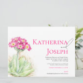 Hochgebirge Graslandschaft Rosa Einladung (Stehend Vorderseite)