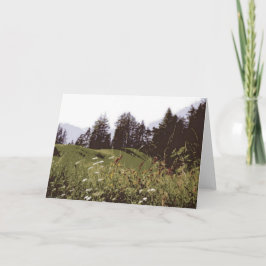 Hochgebirge Paradies Grußkarte Feiertagskarte