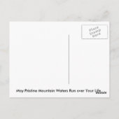 Hochgebirge Postkarte (Rückseite)
