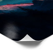 Hochgebirge Silhouette Puma Sunset Poster (Ecke)