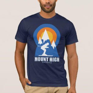 Hochgebirge Skipiste Retro T-Shirt