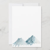 Hochgebirgslandschaft Blaue Natur Einladung (Rückseite)