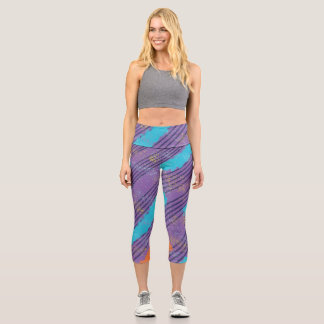 Hochgebrannte Capris-Pickleball-Pflanzen Capri Leggings