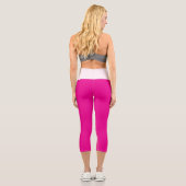 Hochgebranntes Capri Hot Pink Leggings (Rückseite)