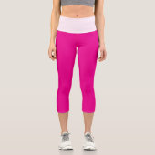 Hochgebranntes Capri Hot Pink Leggings (Vorderseite)