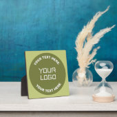 Hochgeladene Logos, Design und bearbeitbarer Text, Fotoplatte (InSitu)