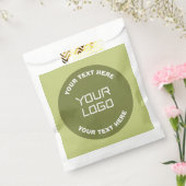 Hochgeladene Logos, Design und bearbeitbarer Text, Geschenktütchen (Versiegelt)