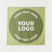 Hochgeladene Logos, Design und bearbeitbarer Text, Wandteppich (Vorderseite)