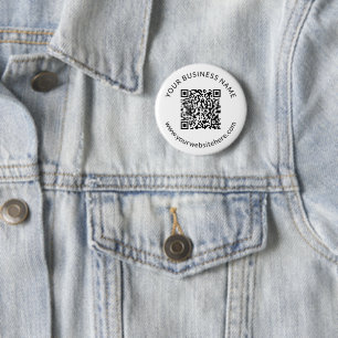 Hochgeladene QR-Code-Vorlage mit bearbeitbarem Tex Button