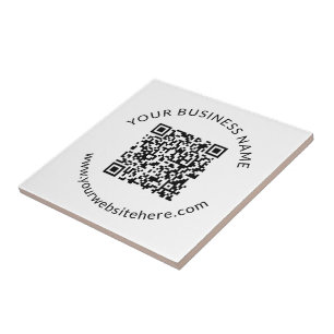 Hochgeladene QR-Code-Vorlage mit bearbeitbarem Tex Fliese