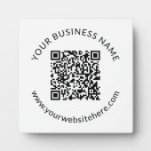 Hochgeladene QR-Code-Vorlage mit bearbeitbarem Tex Fotoplatte (Vorderseite)