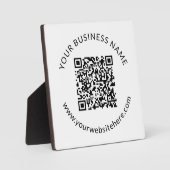 Hochgeladene QR-Code-Vorlage mit bearbeitbarem Tex Fotoplatte (Vorderseite)