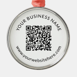 Hochgeladene QR-Code-Vorlage mit bearbeitbarem Tex Ornament Aus Metall