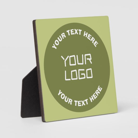 Hochgeladenes Logo oder Design & editierbarer Text Fotoplatte (Vorderseite)