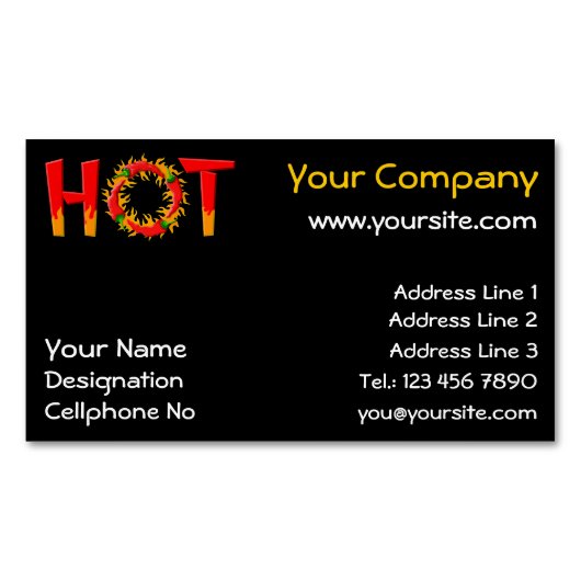 HOCHGESCHÄFTSKARTE MAGNET (Vorderseite)