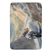 Hochgeschwindigkeits-Abenteuer in lebendiger Bergw Badematte (Vorderseite Vertikal)