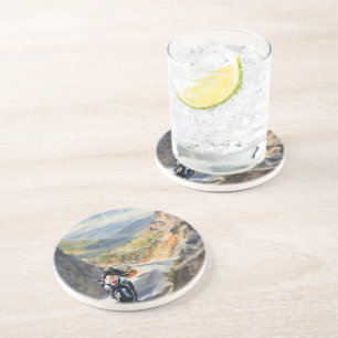 Hochgeschwindigkeits-Abenteuer in lebendiger Bergw Getränkeuntersetzer