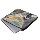 Hochgeschwindigkeits-Abenteuer in lebendiger Bergw Laptopschutzhülle (Vorne Knopf)