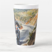 Hochgeschwindigkeits-Abenteuer in lebendiger Bergw Milchtasse (Vorderseite)