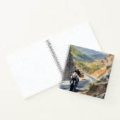 Hochgeschwindigkeits-Abenteuer in lebendiger Bergw Notizblock (Innenseite)