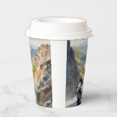 Hochgeschwindigkeits-Abenteuer in lebendiger Bergw Pappbecher (Rechts)