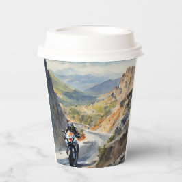 Hochgeschwindigkeits-Abenteuer in lebendiger Bergw Pappbecher