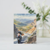 Hochgeschwindigkeits-Abenteuer in lebendiger Bergw Postkarte (Stehend Vorderseite)