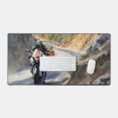 Hochgeschwindigkeits-Abenteuer in lebendiger Bergw Schreibtischunterlage (Tastatur & Maus)