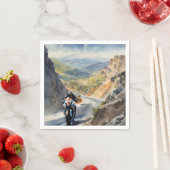 Hochgeschwindigkeits-Abenteuer in lebendiger Bergw Serviette (Beispiel)