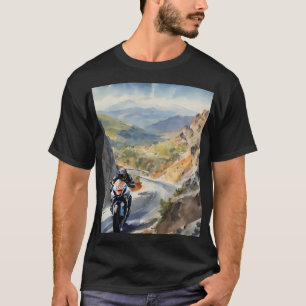 Hochgeschwindigkeits-Abenteuer in lebendiger Bergw T-Shirt