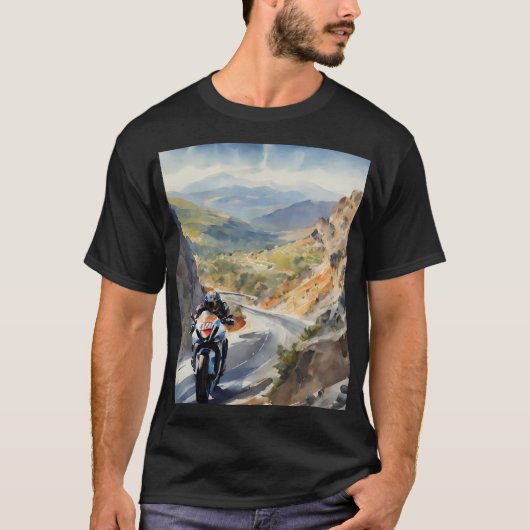Hochgeschwindigkeits-Abenteuer in lebendiger Bergw T-Shirt (Vorderseite)