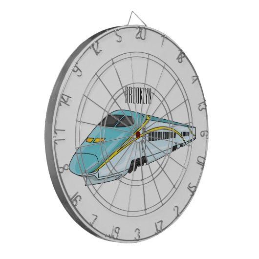 Hochgeschwindigkeits-Cartoon Dartscheibe (Vorderseite Links)
