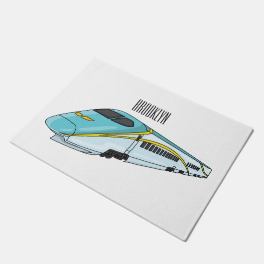 Hochgeschwindigkeits-Cartoon Fußmatte (Schrägansicht)