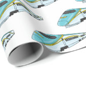 Hochgeschwindigkeits-Cartoon Geschenkpapier (Rolleneckpunkt)