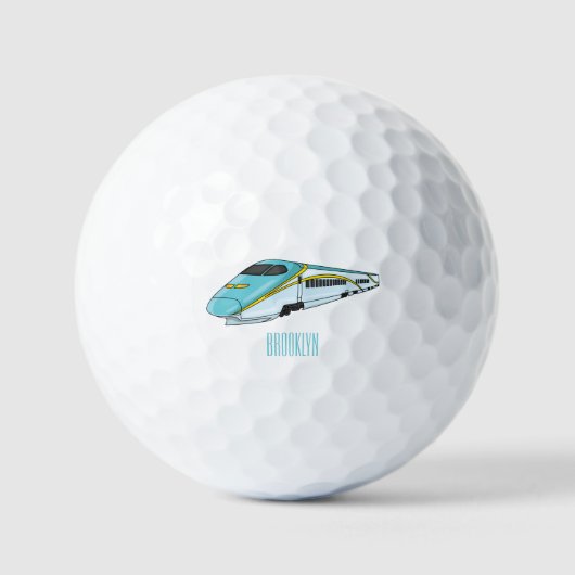Hochgeschwindigkeits-Cartoon Golfball (Vorderseite)