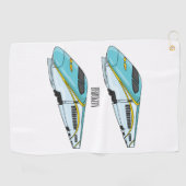 Hochgeschwindigkeits-Cartoon Golfhandtuch (Horizontal)