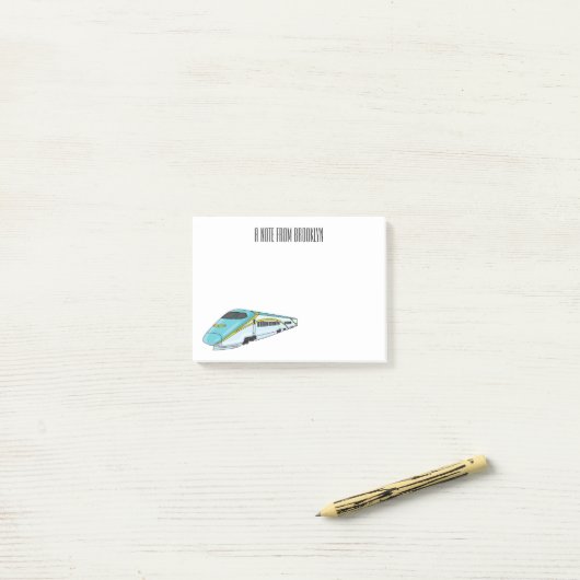 Hochgeschwindigkeits-Cartoon Post-it Klebezettel (Auf Schreibtisch)