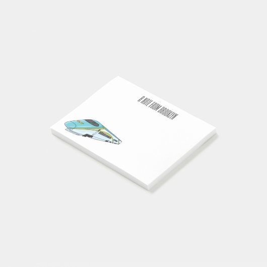 Hochgeschwindigkeits-Cartoon Post-it Klebezettel (angewinkelt)