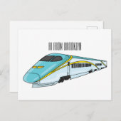 Hochgeschwindigkeits-Cartoon Postkarte (Vorne/Hinten)