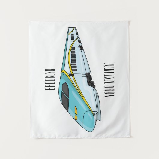 Hochgeschwindigkeits-Cartoon Wandteppich (Vorderseite)