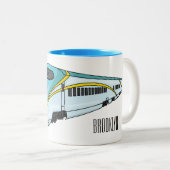 Hochgeschwindigkeits-Cartoon Zweifarbige Tasse (VorderseiteRechts)