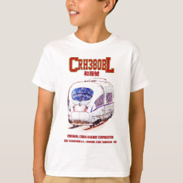 Hochgeschwindigkeits-CRH380BL-China Eisenbahn Elek T-Shirt
