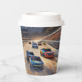 Hochgeschwindigkeits-Farbfernseher Pappbecher (Rückseite)