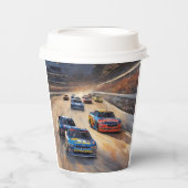 Hochgeschwindigkeits-Farbfernseher Pappbecher (Vorderseite)