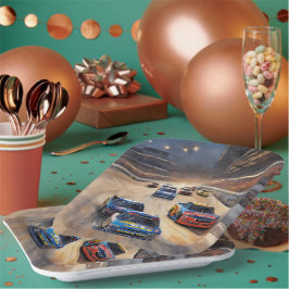 Hochgeschwindigkeits-Farbfernseher Pappteller