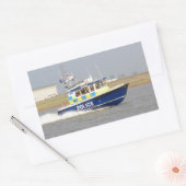 Hochgeschwindigkeits-Polizeiboot Rechteckiger Aufkleber (Umschlag)